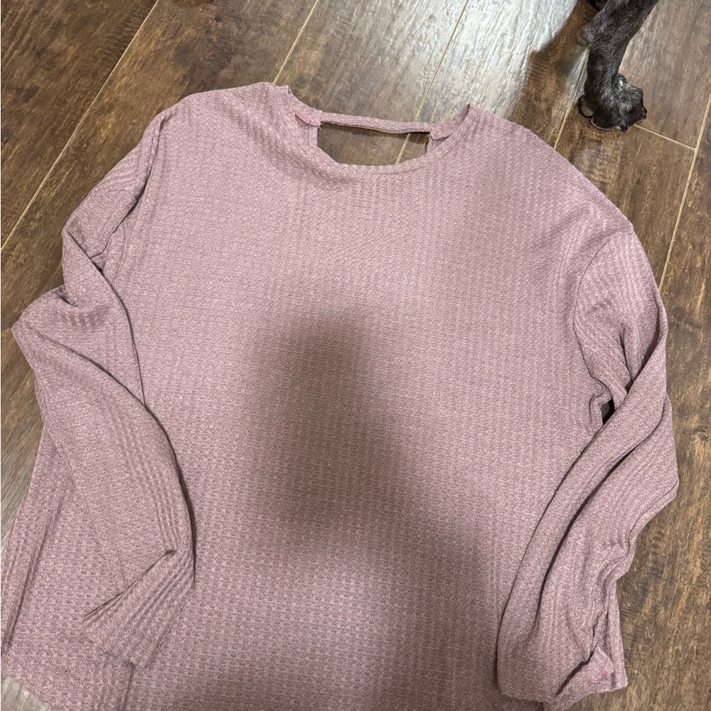 SHEIN Mauve Textured Blouse